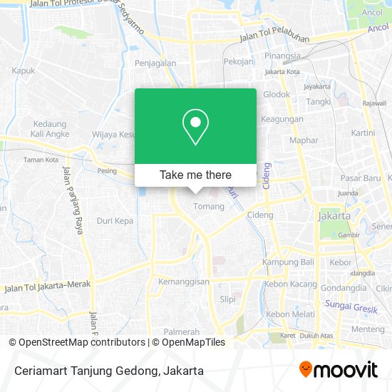 Ceriamart Tanjung Gedong map