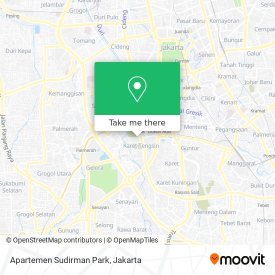 Apartemen Sudirman Park map