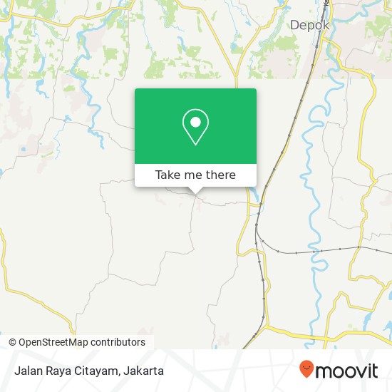 Jalan Raya Citayam map