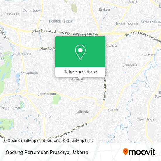 Gedung Pertemuan Prasetya map