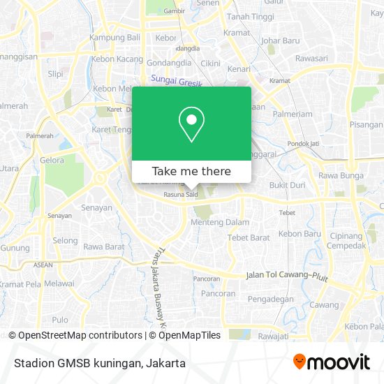 Stadion GMSB kuningan map