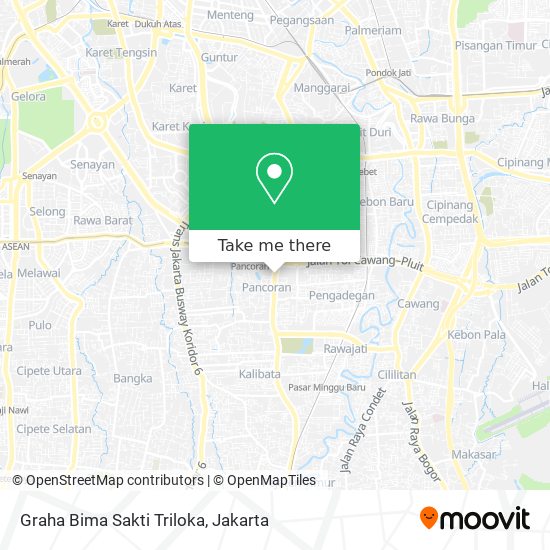 Graha Bima Sakti Triloka map