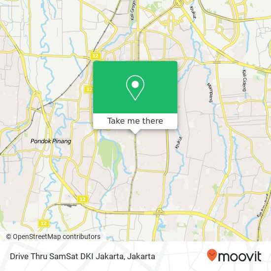 Drive Thru SamSat DKI Jakarta map