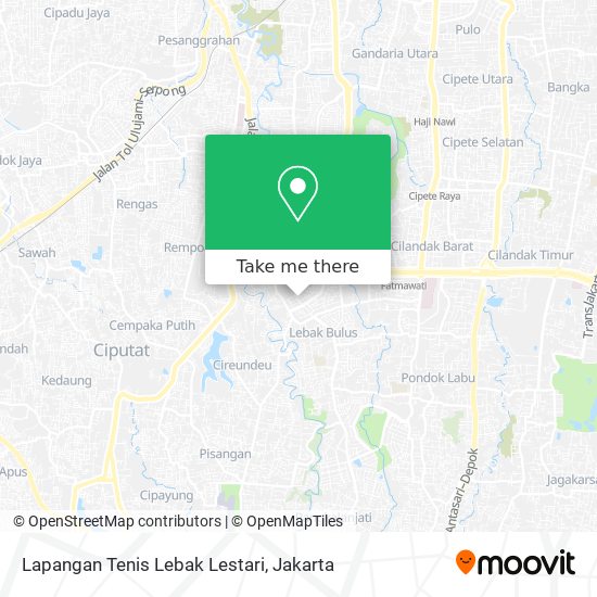 Lapangan Tenis Lebak Lestari map