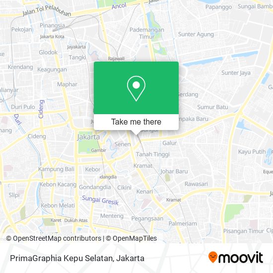 PrimaGraphia Kepu Selatan map