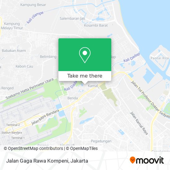 Jalan Gaga Rawa Kompeni map