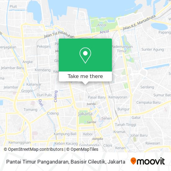 Pantai Timur Pangandaran, Basisir Cileutik map