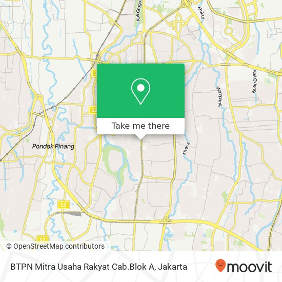 BTPN Mitra Usaha Rakyat Cab.Blok A map
