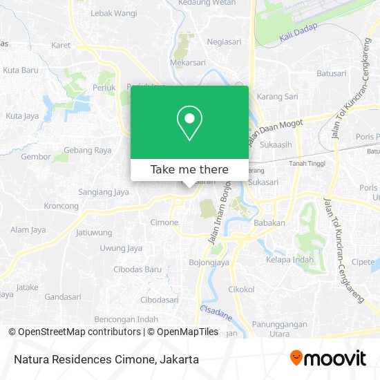 Natura Residences Cimone map