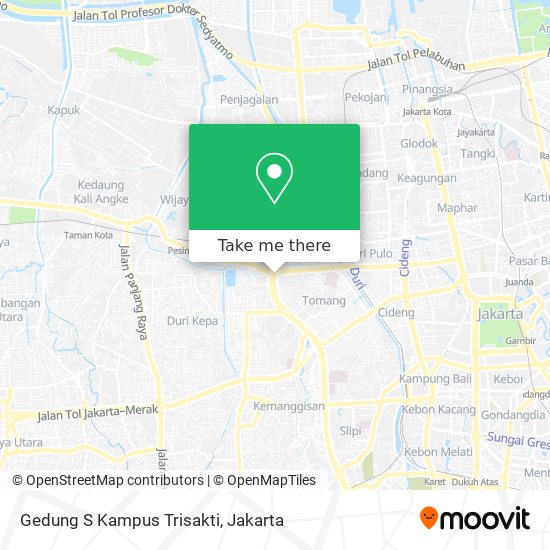 Gedung S Kampus Trisakti map