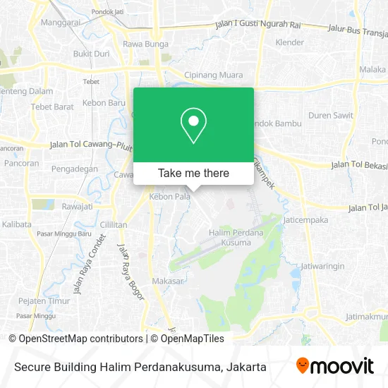 Secure Building Halim Perdanakusuma map