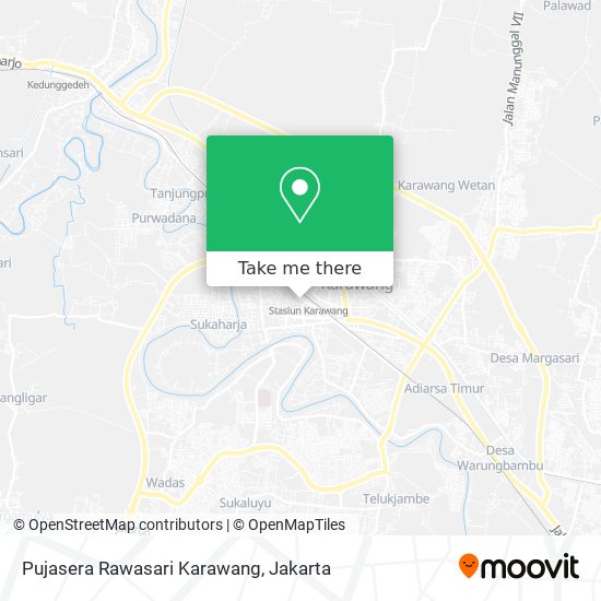Pujasera Rawasari Karawang map