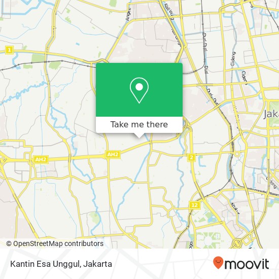 Kantin Esa Unggul map