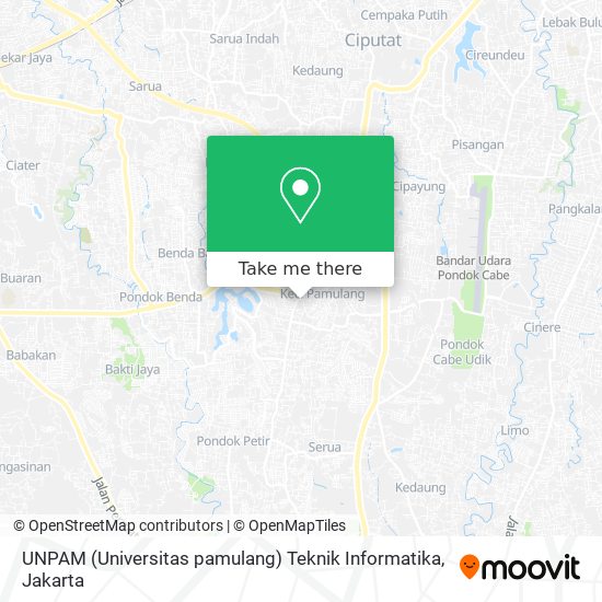 UNPAM (Universitas pamulang) Teknik Informatika map