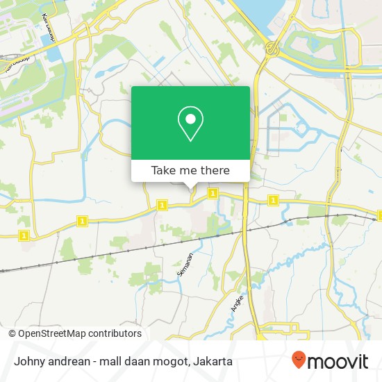 Johny andrean - mall daan mogot map