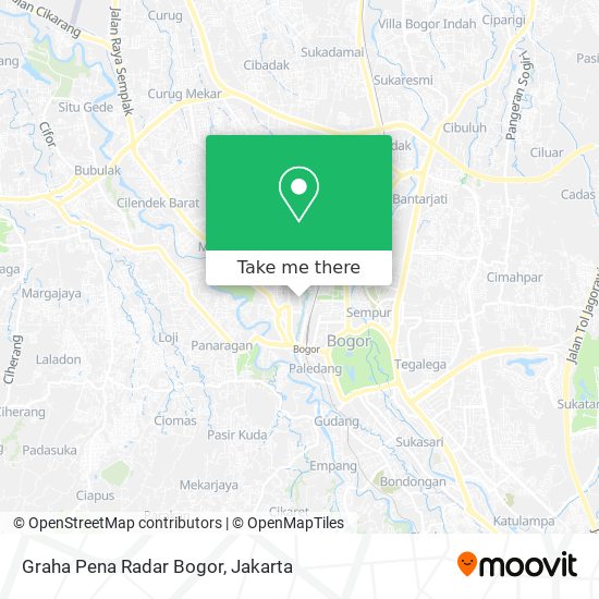 Graha Pena Radar Bogor map