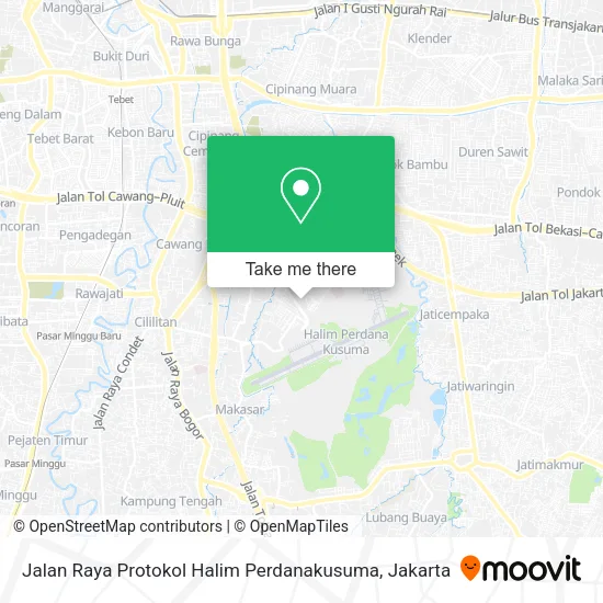 Jalan Raya Protokol Halim Perdanakusuma map