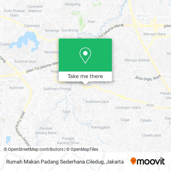 Rumah Makan Padang Sederhana Ciledug map