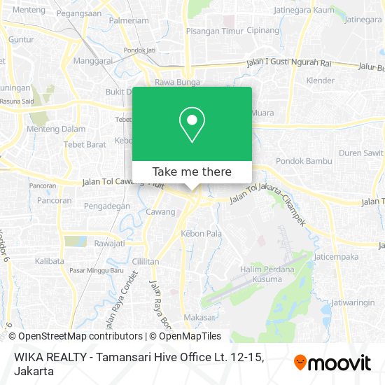 WIKA REALTY - Tamansari Hive Office Lt. 12-15 map