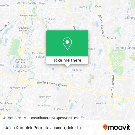 Jalan Komplek Permata Jasindo map