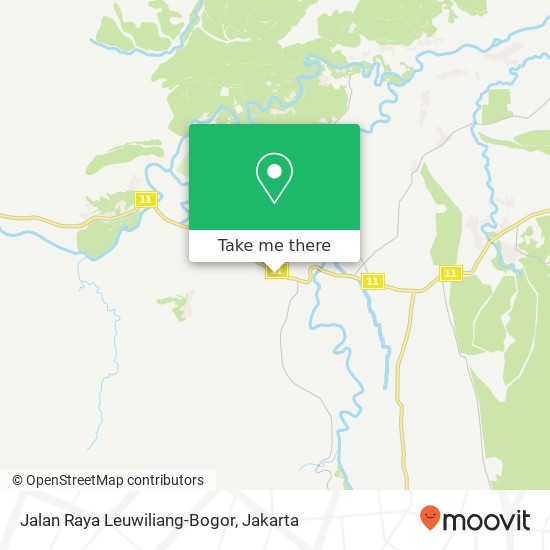 Jalan Raya Leuwiliang-Bogor map