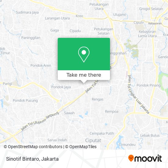 Sinotif Bintaro map