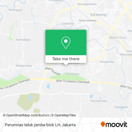 Perumnas teluk jambe blok LH map