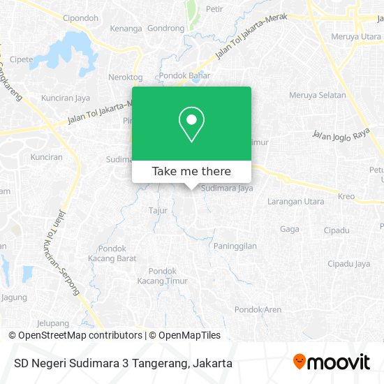 SD Negeri Sudimara 3 Tangerang map