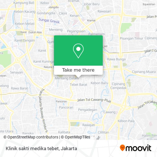 Klinik sakti medika tebet map