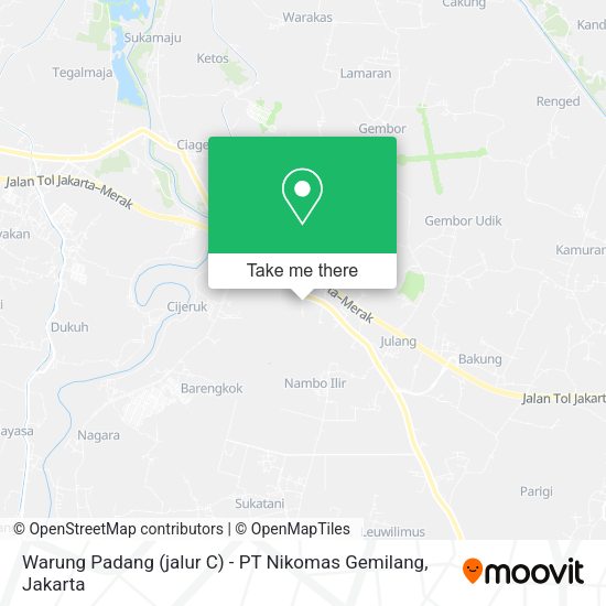 Warung Padang (jalur C) - PT Nikomas Gemilang map
