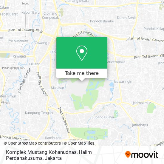 Komplek Mustang Kohanudnas, Halim Perdanakusuma map