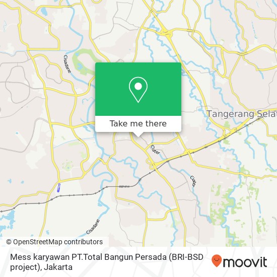 Mess karyawan PT.Total Bangun Persada (BRI-BSD project) map