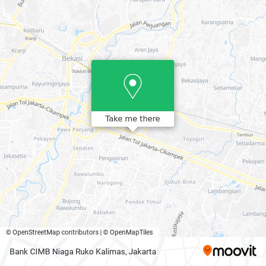 Bank CIMB Niaga Ruko Kalimas map