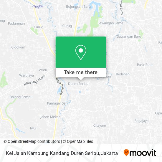 Kel Jalan Kampung Kandang Duren Seribu map