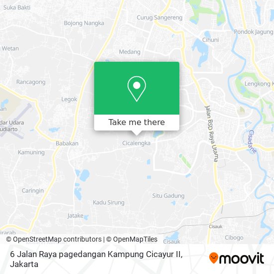 6 Jalan Raya pagedangan Kampung Cicayur II map