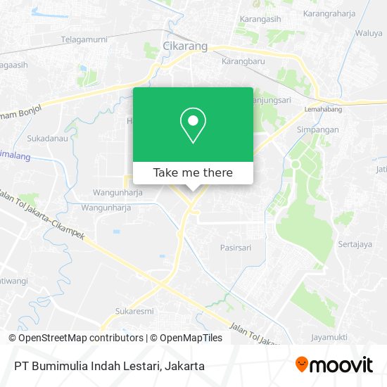 PT Bumimulia Indah Lestari map