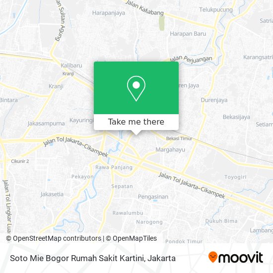 Soto Mie Bogor Rumah Sakit Kartini map