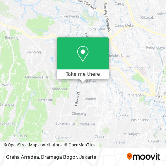 Graha Arradea, Dramaga Bogor map