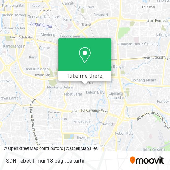 SDN Tebet Timur 18 pagi map