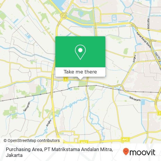 Purchasing Area, PT Matrikstama Andalan Mitra map