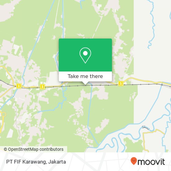 PT FIF Karawang map