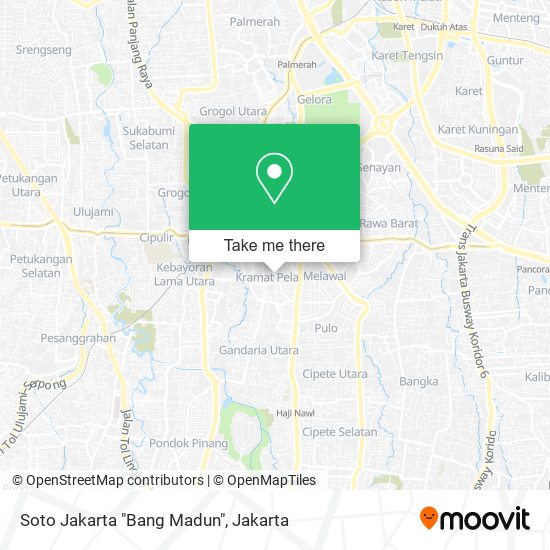 Soto Jakarta "Bang Madun" map