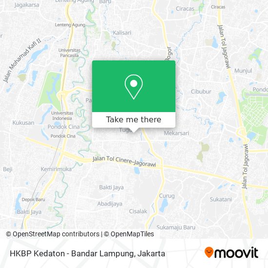 HKBP Kedaton - Bandar Lampung map