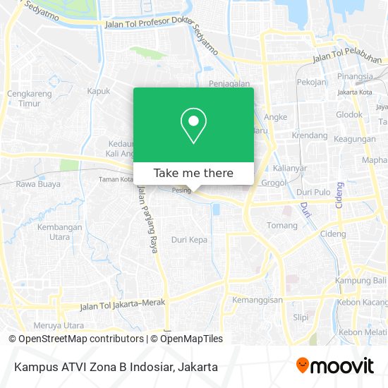 Kampus ATVI Zona B Indosiar map