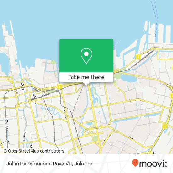 Jalan Pademangan Raya VII map