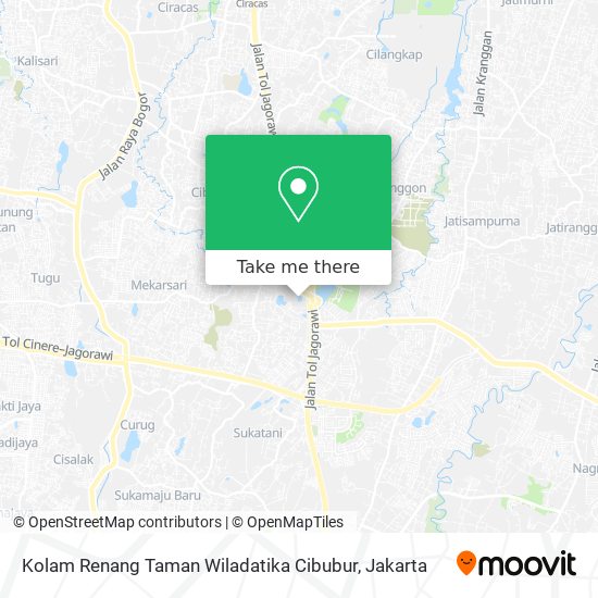Kolam Renang Taman Wiladatika Cibubur map