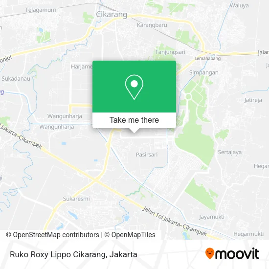 Ruko Roxy Lippo Cikarang map
