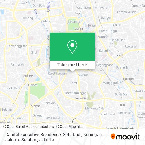 Capital Executive Residence, Setiabudi, Kuningan, Jakarta Selatan. map