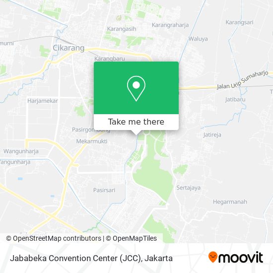 Jababeka Convention Center (JCC) map