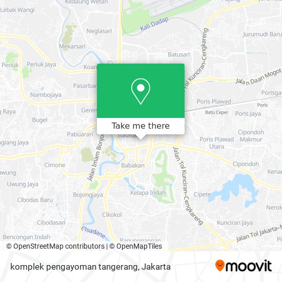 komplek pengayoman tangerang map